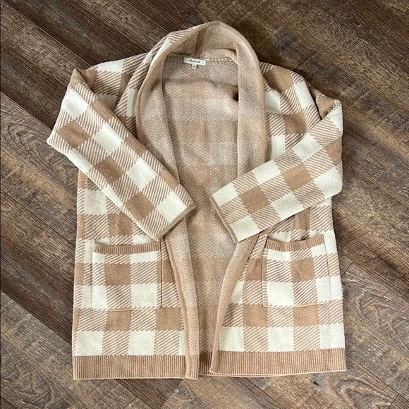 Madewell Minetta Sweater Coat in Buffalo Check - Picture 2 of 9